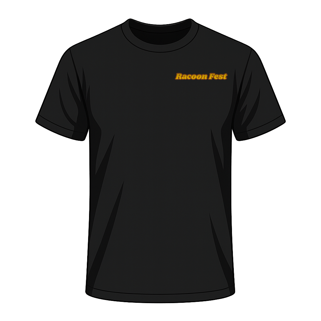 Chandail à manches courtes Racoon ''Car and Poutine''