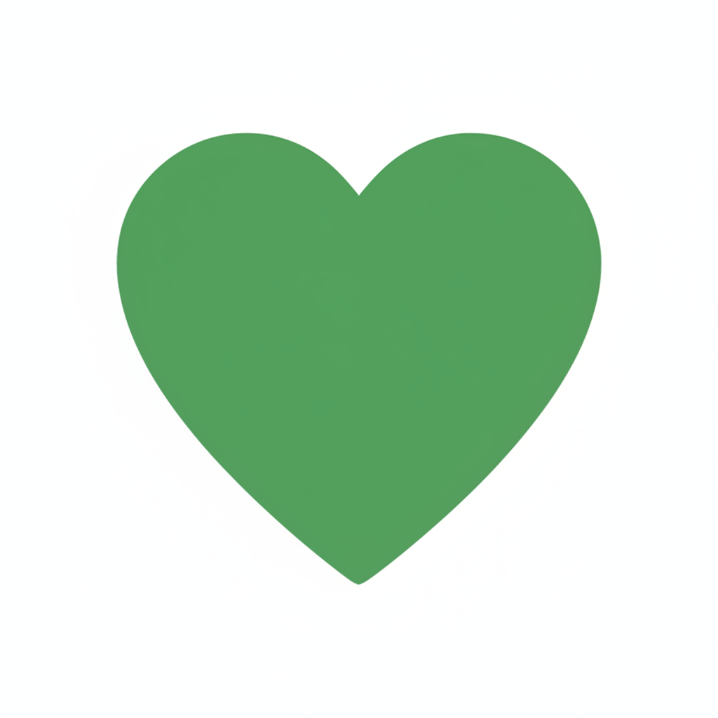 J'aimerais générer un icone de coeur vert